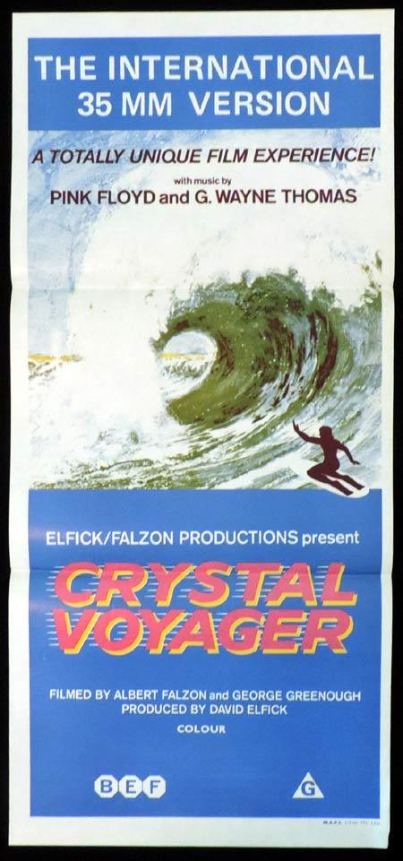 CRYSTAL VOYAGER Daybill Movie poster George Greenough SURFING