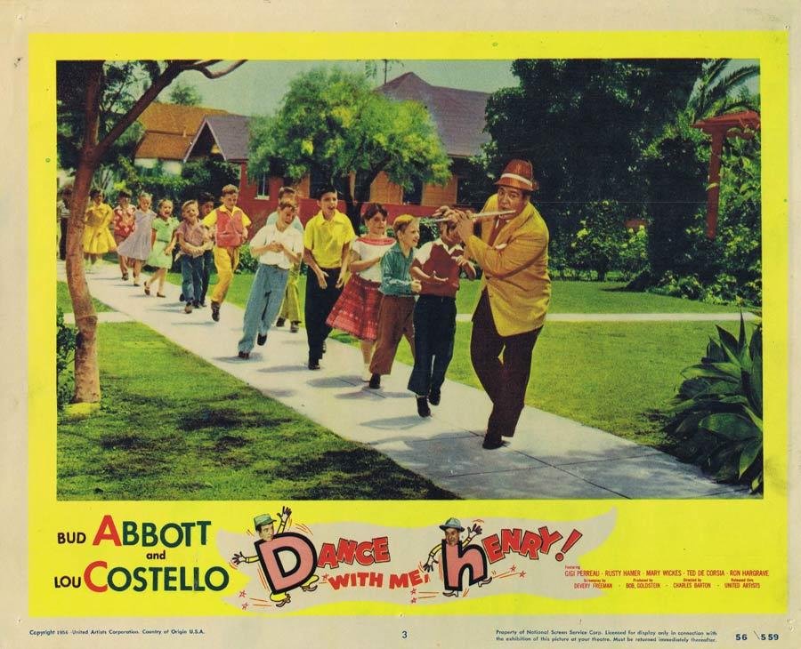DANCE WITH ME HENRY Lobby Card 3 Abbott and Costello