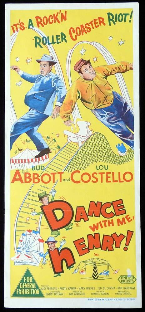 DANCE WITH ME HENRY Original Daybill Movie poster