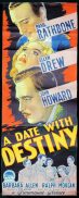 DATE WITH DESTINY aka THE MAD DOCTOR Long Daybill Movie poster 1941 Basil Rathbone