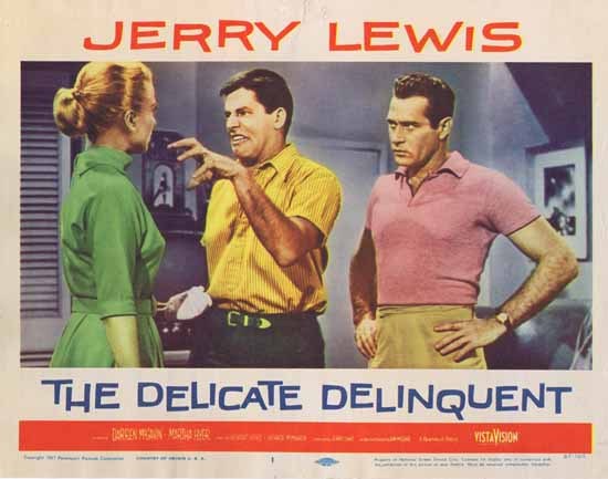 DELICATE DELINQUENT 1957 Jerry Lewis ORIGINAL US Lobby card 1