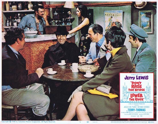 DONT RAISE THE BRIDGE LOWER THE RIVER Lobby Card 5 1967 Jerry Lewis