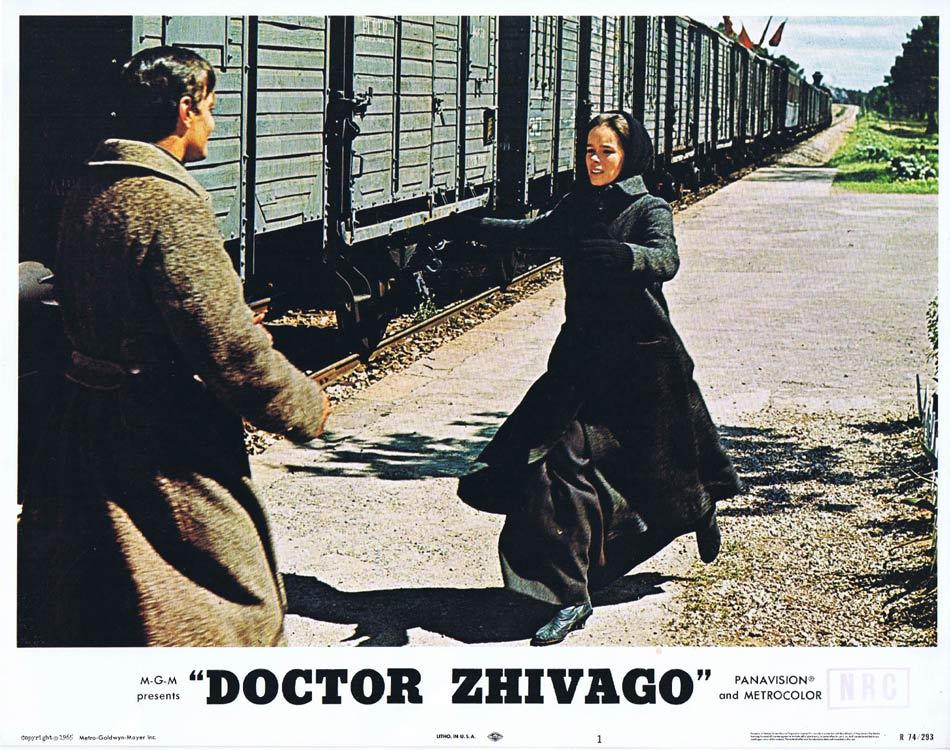 DR ZHIVAGO Lobby Card 1 1972r Julie Christie Omar Sharif