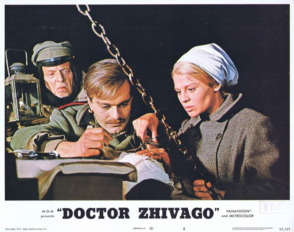 DR ZHIVAGO Lobby Card 8 1972r Julie Christie Omar Sharif