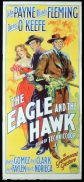 THE EAGLE AND THE HAWK Original Daybill Movie Poster JOHN PAYNE Rhonda Fleming Richardson Studio