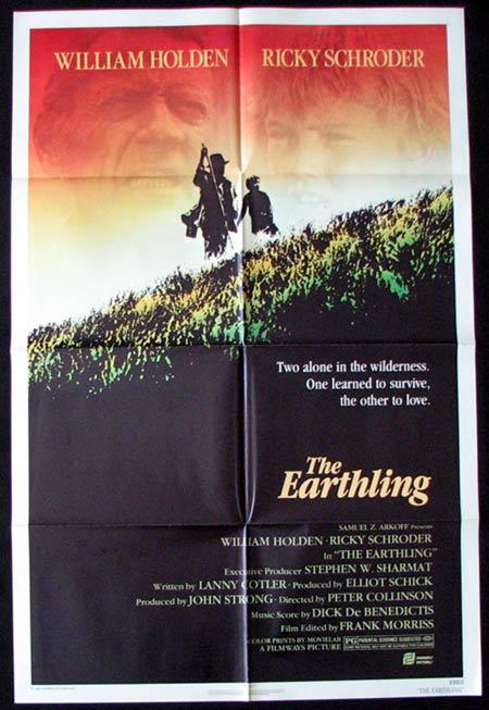 EARTHLING Movie poster 1980 William Holden Australian Film US 1 sht