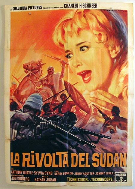 EAST OF SUDAN Original Italian Movie Poster LUIGI MARTINATI art