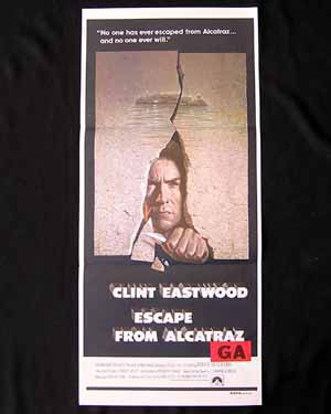 ESCAPE FROM ALCATRAZ 1979 Clint Eastwood Original Movie Poster
