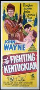 THE FIGHTING KENTUCKIAN Original Daybill Movie Poster John Wayne