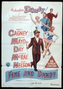 FINE AND DANDY aka WEST POINT STORY Original One sheet Movie Poster JAMES CAGNEY