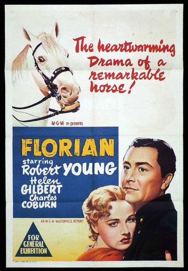 FLORIAN One Sheet Movie Poster 1950s Robert Young Lee Bowman
