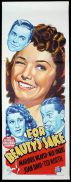 FOR BEAUTY'S SAKE Original Long daybill Movie poster 1941 Ned Sparks