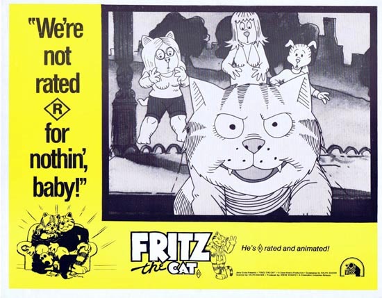 FRITZ THE CAT 1972 Ralph Bakshi ANIMATION Lobby Card 3