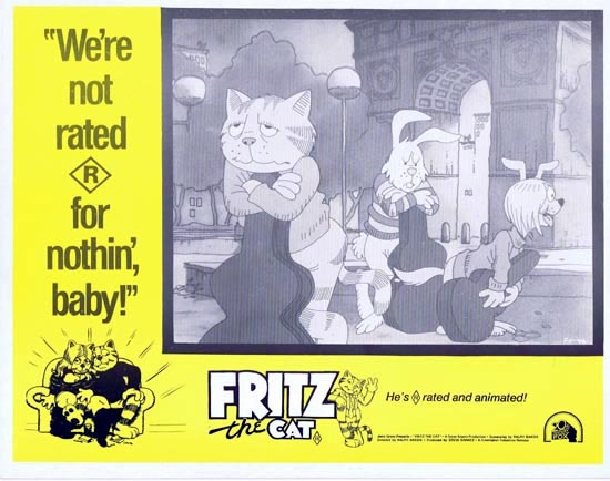 FRITZ THE CAT 1972 Ralph Bakshi ANIMATION Lobby Card 5