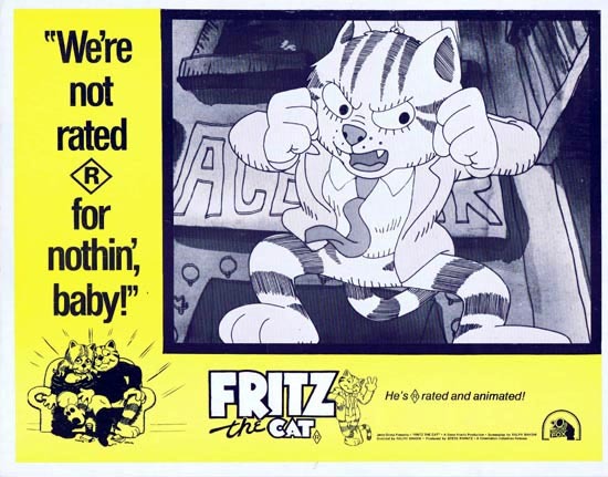 FRITZ THE CAT 1972 Ralph Bakshi ANIMATION Lobby Card 6
