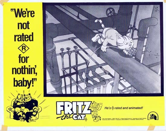 FRITZ THE CAT 1972 Ralph Bakshi ANIMATION Lobby Card 8