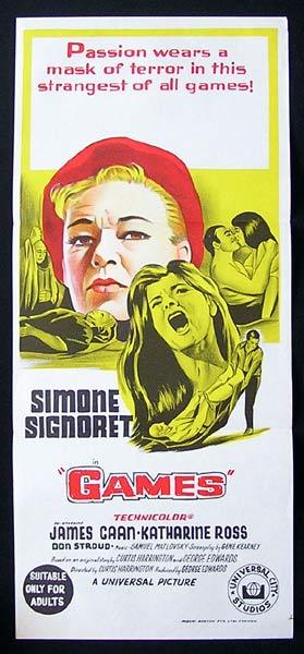GAMES Original Daybill Movie Poster Simone Signoret