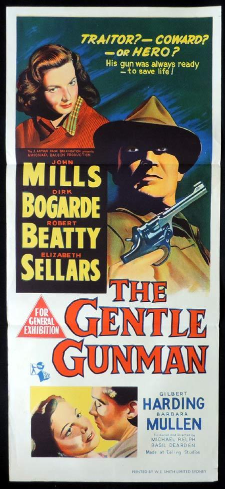 THE GENTLE GUNMAN Original Daybill Movie Poster Dirk Bogarde John Mills ...