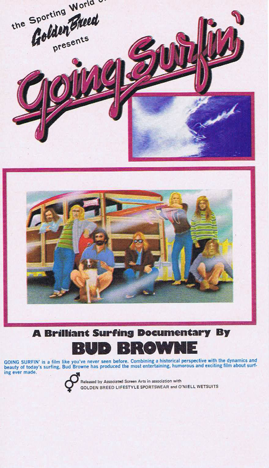 GOING SURFIN’ 1973 Movie Flyer Surfing Classic Bud Browne