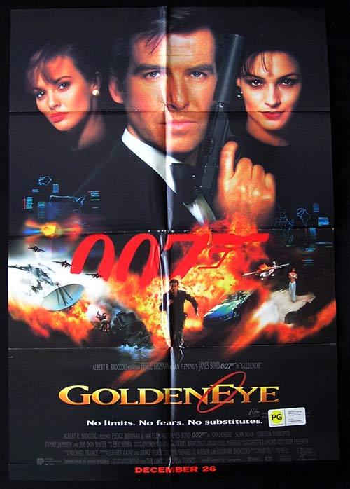 GOLDENEYE 1995 James Bond Australian 1 sheet movie poster