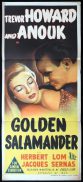 THE GOLDEN SALAMANDER Original Daybill Movie Poster Trevor Howard Anouk Aimée Herbert Lom