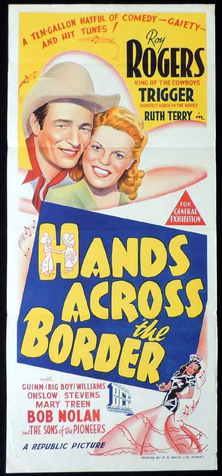 HANDS ACROSS THE BORDER Original Daybill Movie Poster Clark Roy Rogers