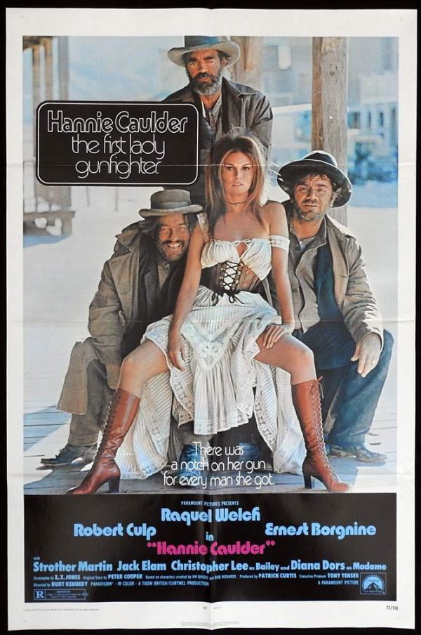 Hannie Caulder Original Us One Sheet Movie Poster Raquel Welch Moviemem Original Movie Posters