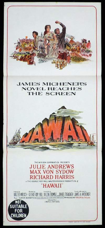 HAWAII Original Daybill Movie Poster Julie Andrews Max Von Sydow