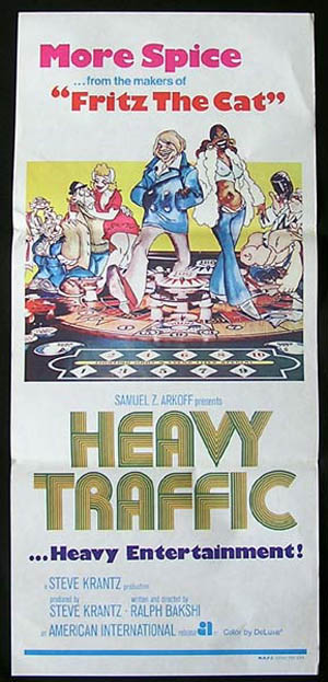HEAVY TRAFFIC Original Daybill Movie Poster 1973 Ralph Bakshi Animation