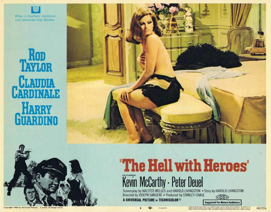 THE HELL WITH HEROES Lobby Card 4 Claudia Cardinale