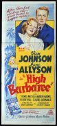 HIGH BARBAREE Original Daybill Movie Poster June Allyson Van Johnson