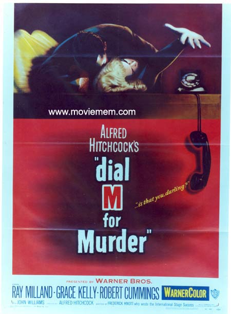 DIAL M FOR MURDER ’54-Hitchcock-Ray Milland REPRO poster