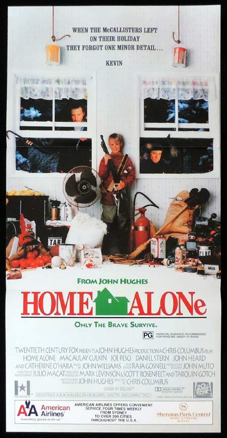 HOME ALONE Original Daybill Movie Poster Macauley Culkin Joe Pesci