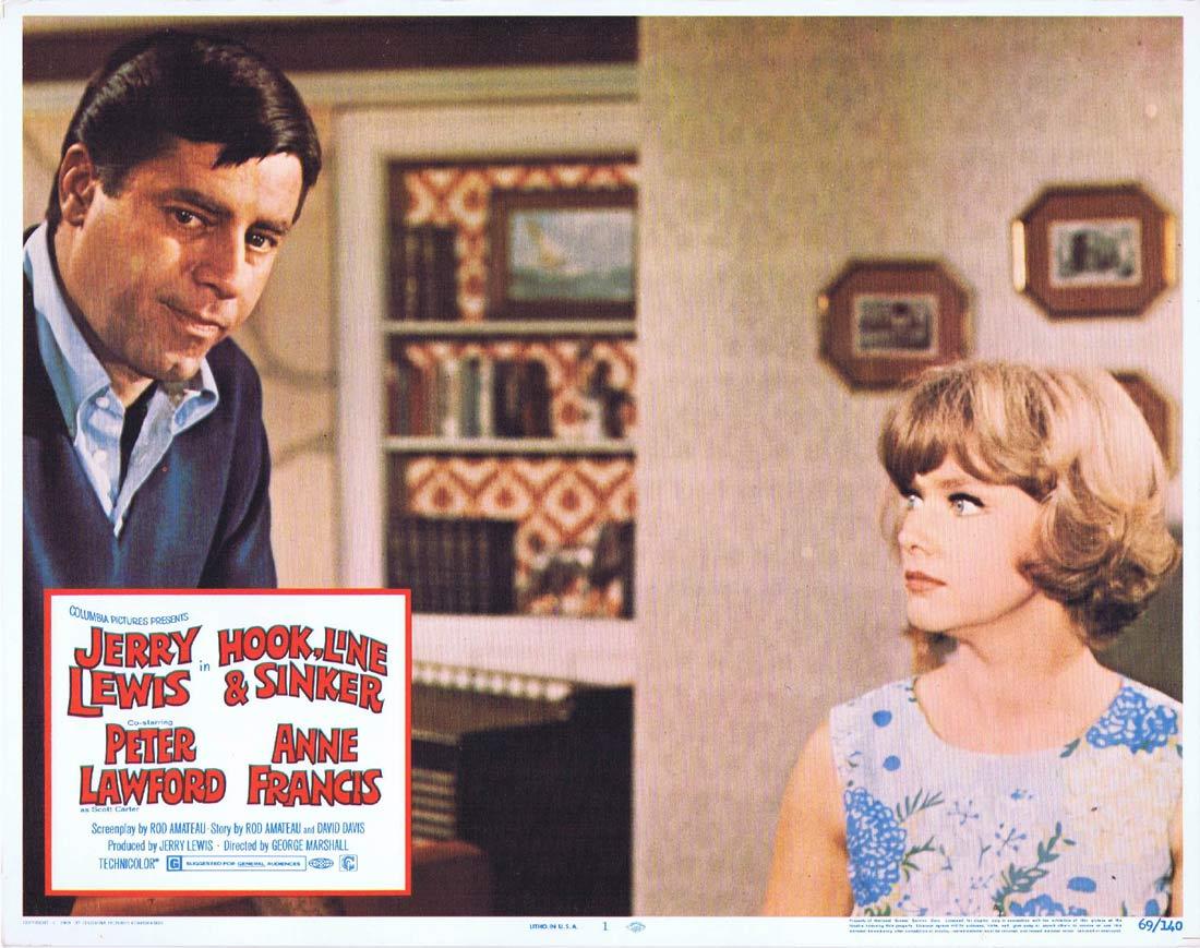 HOOK LINE AND SINKER Lobby Card 1 Jerry Lewis Peter Lawford