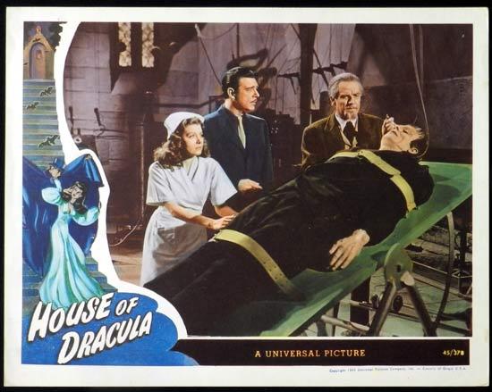 Universal Horror: House of Dracula Movie Poster Release 1945 