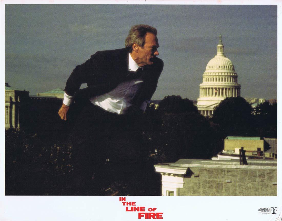 IN THE LINE OF FIRE Original Lobby Card 6 Clint Eastwood John Malkovich