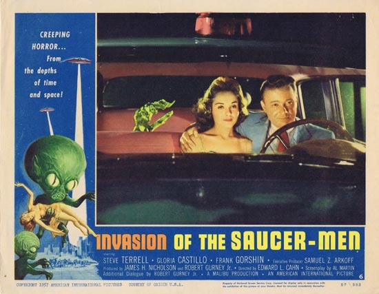 INVASION OF THE SAUCER MEN Lobby card 6 1957 Sci Fi Classic