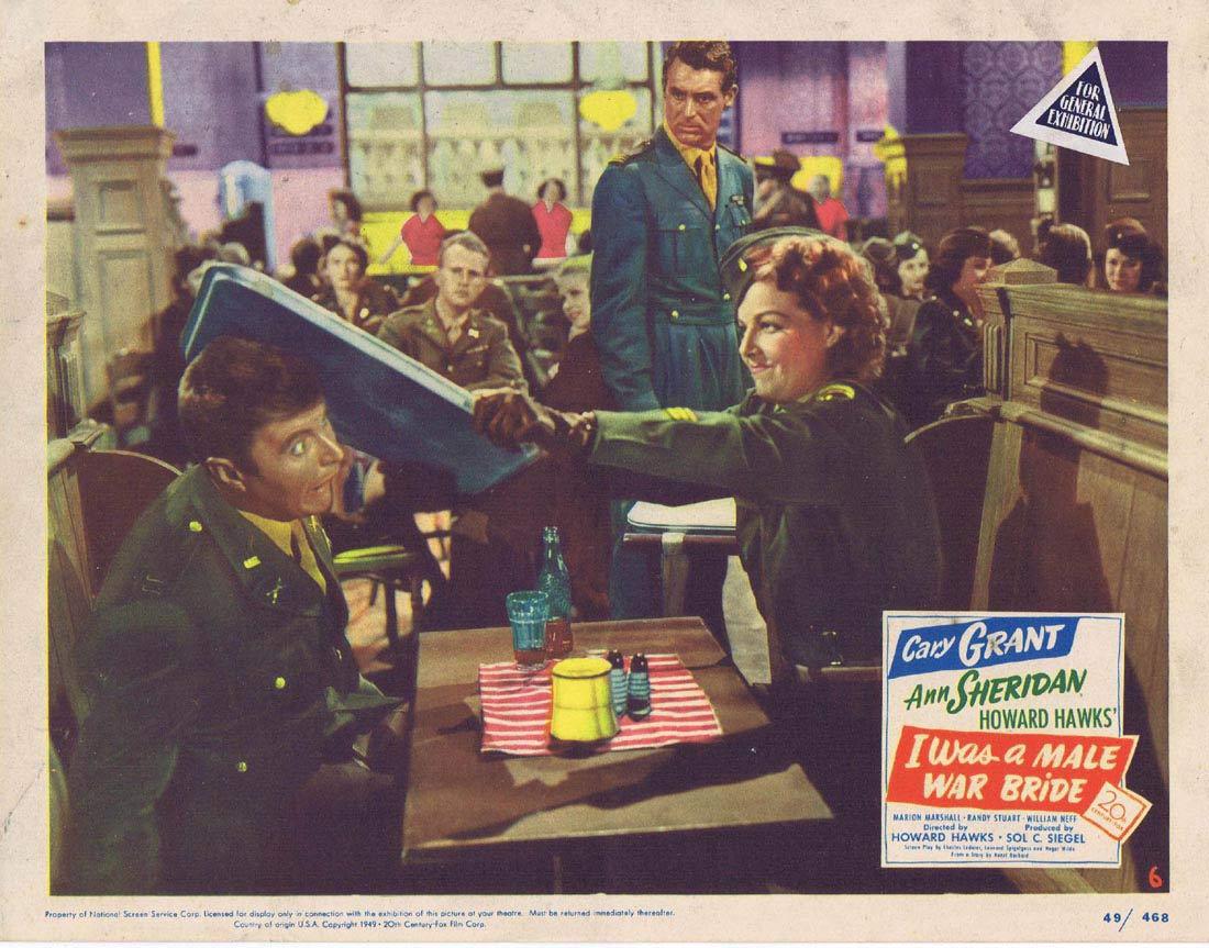 I was a male war bride Cary Grant movie poster print