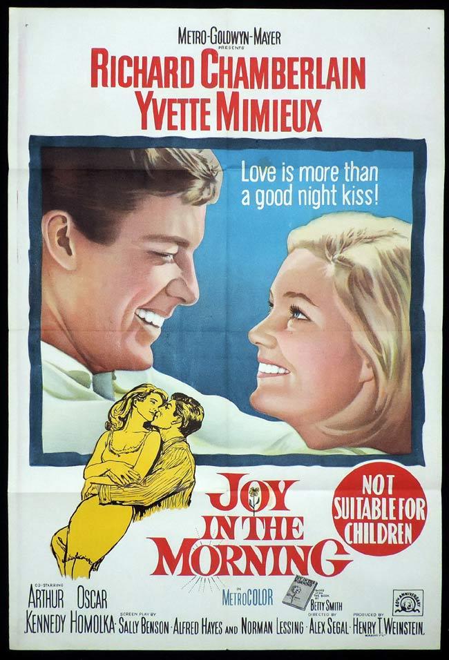 JOY IN THE MORNING One Sheet Movie Poster Richard Chamberlain