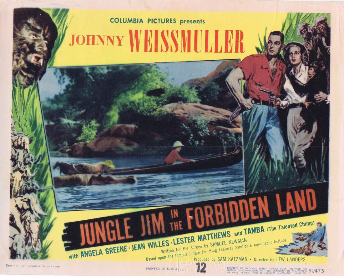 JUNGLE JIM IN THE FORBIDDEN LAND 1951 Lobby Card 5 Johnny Weissmuller