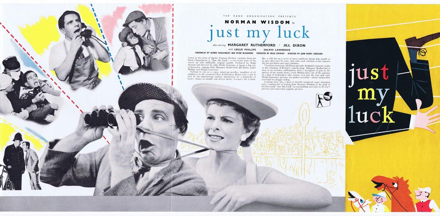 JUST MY LUCK Original Movie Trade Ad Margaret Rutherford Norman Wisdom