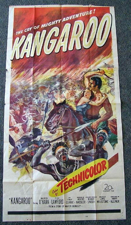 KANGAROO Movie Poster 1952 Peter Lawford Maureen O'Hara US ...