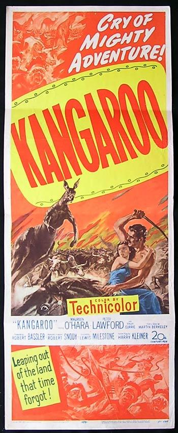 KANGAROO '52 Peter Lawford-Maureen O'Hara US Insert poster ...