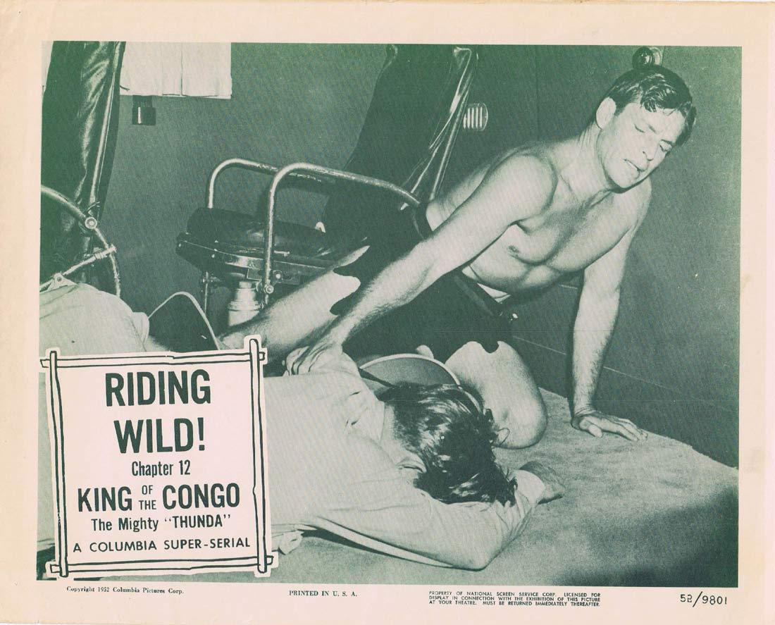 KING OF THE CONGO Original Lobby Card Chapter 12 Columbia Serial Buster Crabbe