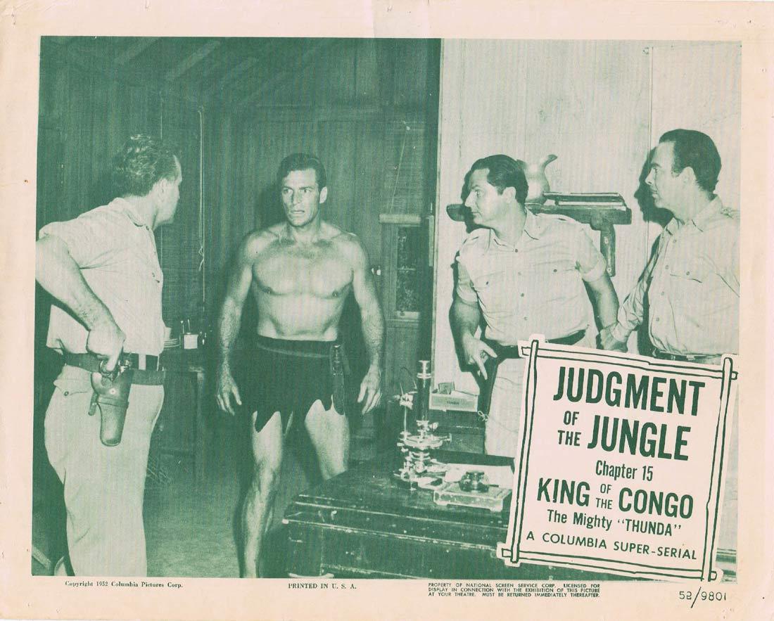 KING OF THE KONGO The Mighty Thunda Original Lobby Card Columbia Serial 1952
