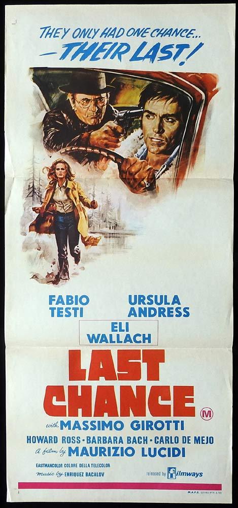 Last Chance Original Daybill Movie Poster Eli Wallach Ursula Andress Moviemem Original Movie Posters