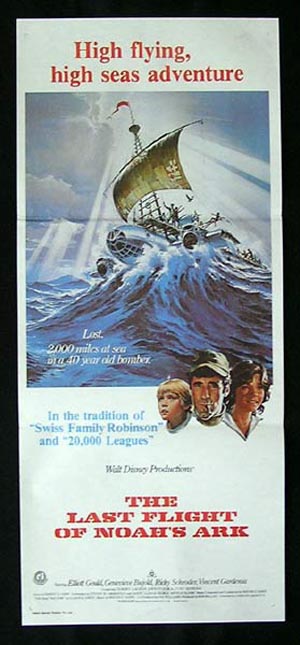 THE LAST FLIGHT OF NOAH’S ARK Elliott Gould Original Daybill Movie poster