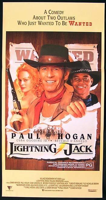 LIGHTNING JACK Original Daybill Movie Poster Paul Hogan Cuba Gooding Jr