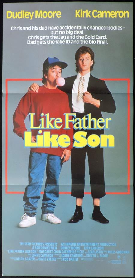LIKE FATHER LIKE SON Original Daybill Movie Poster Dudley Moore Kirk Cameron