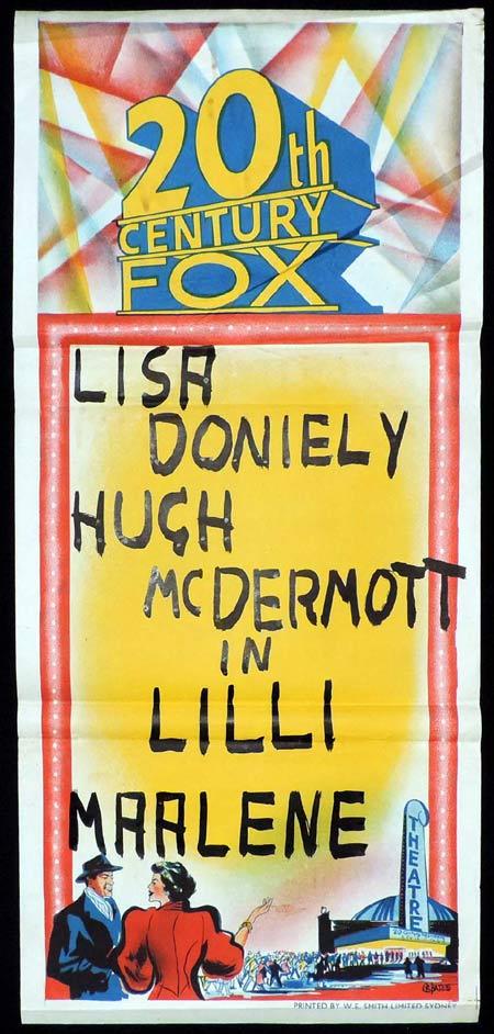 LILLI MARLENE Daybill Movie poster OZ BATES ART Lisa Daniely